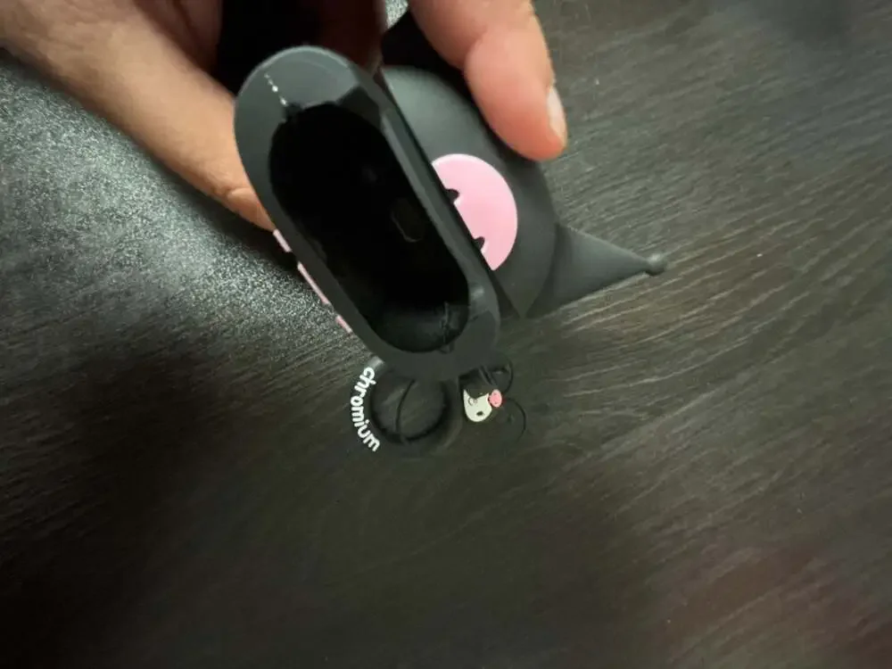 Sanrio Kuromi 3D Silicone AirPods Case Cover with Keychain